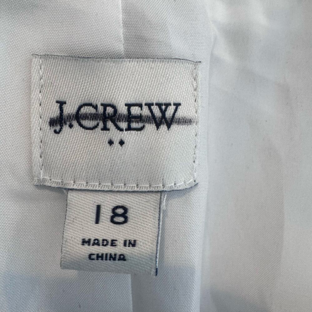 J. Crew Women's Seersucker Schoolboy Blazer Jacket Long Sleeve Size 18 NWOT - Picture 9 of 10